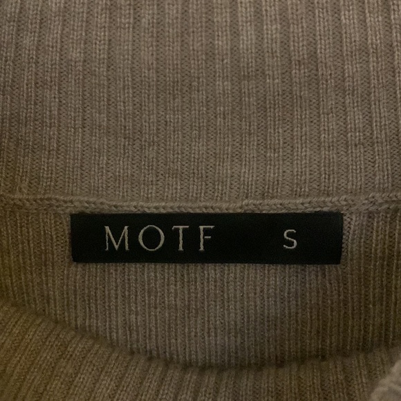 MOTF Premium Wool Mix Neck Tie Sweater Dress - Picture 9 of 10